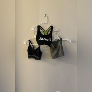 Three Sports Bras